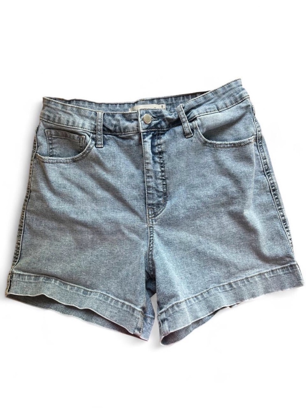 RM Rebecca Minkoff High Rise 90s Denim Shorts Light Wash Size 8